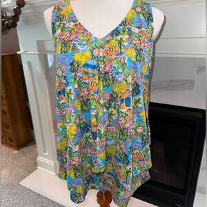 Lulu-B Layered Sleeveless Tank Top / Shirt Size Large